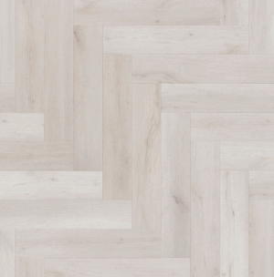 LUXURY VINYL FLOORING MANSION COMFORT CLICK HERRINGBONE WHITE OAK